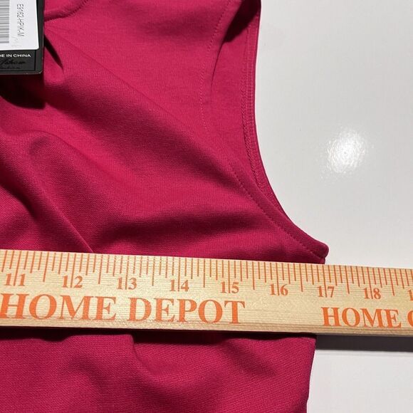 NWT VFSHOW Midi‎ Bodycon Sleveless Back Zipper Waist Tie Slim Work Business Sz M - Picture 8 of 9